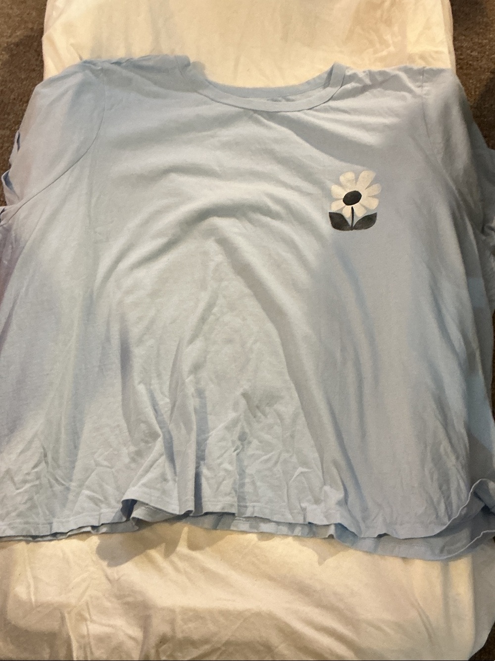 Light Blue Daisy Graphic Women's Tee